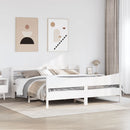 sengeramme med sengegavl 180x200 cm massivt fyrretræ