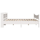 sengeramme med sengegavl 180x200 cm massivt fyrretræ
