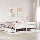 sengeramme uden madras 180x200 cm massivt fyrretræ hvid