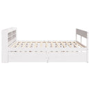 sengeramme uden madras 120x200 cm massivt fyrretræ hvid