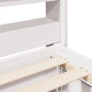 sengeramme uden madras 100x200 cm massivt fyrretræ hvid