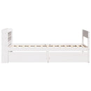 sengeramme uden madras 90x200 cm massivt fyrretræ hvid