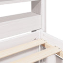 sengeramme uden madras 90x200 cm massivt fyrretræ hvid
