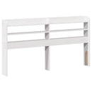 sengeramme uden madras 120x190 cm massivt fyrretræ hvid