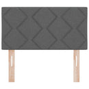 LED sengegavl Grå 80 cm Stof