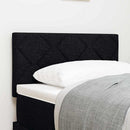 LED sengegavl Sort 80 cm Stof