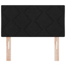 LED sengegavl Sort 80 cm Stof