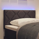 LED sengegavl Brun 80 cm Stof