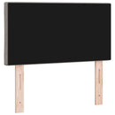 LED sengegavl Gråbrun 80 cm Stof