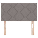 LED sengegavl Gråbrun 80 cm Stof