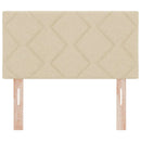 LED sengegavl Creme 80 cm Stof