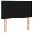 LED sengegavl Mørkegrøn 80 cm Fløjl