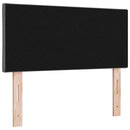 LED sengegavl Grå 90 cm Stof