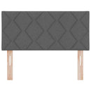 LED sengegavl Grå 90 cm Stof