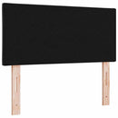 LED sengegavl Sort 90 cm Fløjl