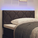LED sengegavl Brun 100 cm Stof