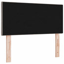 LED sengegavl Gråbrun 100 cm Stof