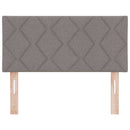 LED sengegavl Gråbrun 100 cm Stof
