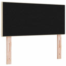 LED sengegavl Creme 100 cm Stof