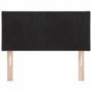 LED sengegavl Sort 100 cm Fløjl