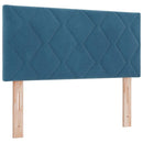 LED sengegavl Mørk blå 100 cm Fløjl