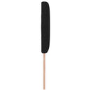 LED sengegavl Sort 144 cm Stof