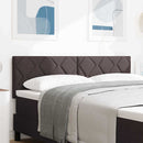 LED sengegavl Brun 144 cm Stof