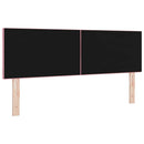 LED sengegavl Lyserød 144 cm Fløjl