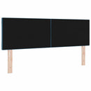 LED sengegavl Mørk blå 160 cm Fløjl