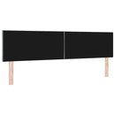 LED sengegavl Lysegrå 180 cm Stof