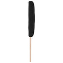 LED sengegavl Sort 180 cm Stof