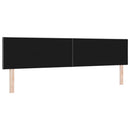 LED sengegavl Grå 200 cm Stof