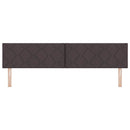 LED sengegavl Brun 200 cm Stof