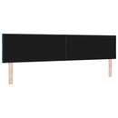 LED sengegavl Blå 200 cm Stof