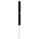 LED sengegavl med LED-lysstrimler Sort 80 cm Stof