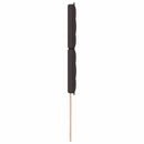 LED sengegavl med LED-lysstrimler Mørk Brun 80 cm Stof