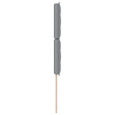LED sengegavl med LED-lysstrimler Lysegrå 90 cm Stof