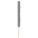 LED sengegavl med LED-lysstrimler Lysegrå 144 cm Stof