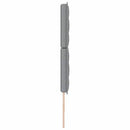 LED sengegavl med LED-lysstrimler Lysegrå 180 cm Stof