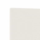 LED sengegavl med LED-lysstrimler Creme 80 cm Velourstof