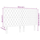 LED sengegavl med LED-lysstrimler Lyserød 160 cm Fløjl