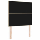 LED sengegavl med LED-lysstrimler Creme 80 cm Stof