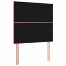 LED sengegavl med LED-lysstrimler Lyserød 80 cm Fløjl