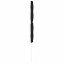 LED sengegavl med LED-lysstrimler Sort 100 cm Stof