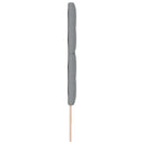 LED sengegavl med LED-lysstrimler Lysegrå 180 cm Stof