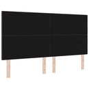 LED sengegavl med LED-lysstrimler Mørk Brun 180 cm Stof