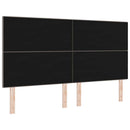 LED sengegavl med LED-lysstrimler Gråbrun 180 cm Stof