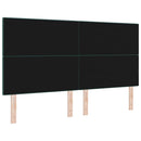 LED sengegavl med LED-lysstrimler Grøn 180 cm Fløjl