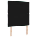 LED sengegavl Mørkegrøn 80 cm Fløjl