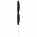 LED sengegavl Sort 90 cm Stof